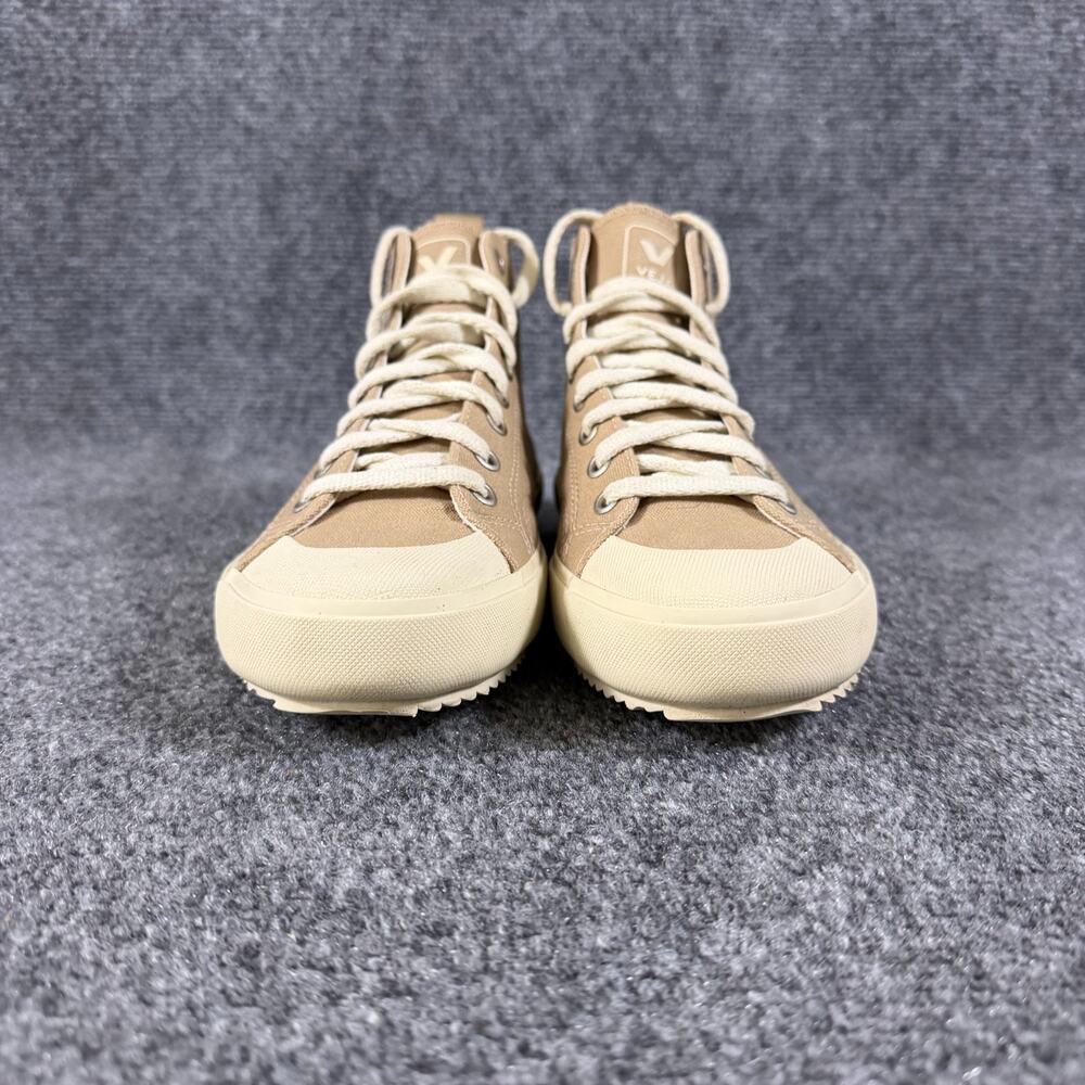 VEJA Nova HT High Top Sneakers Womens 8 EU 39 Tan Beige Canvas Organic Cotton - Picture 6 of 12